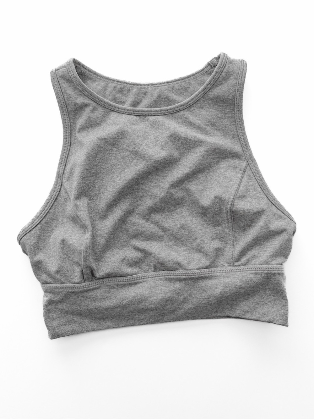 JoyLab Gray Longline Sports Bra Crop Top